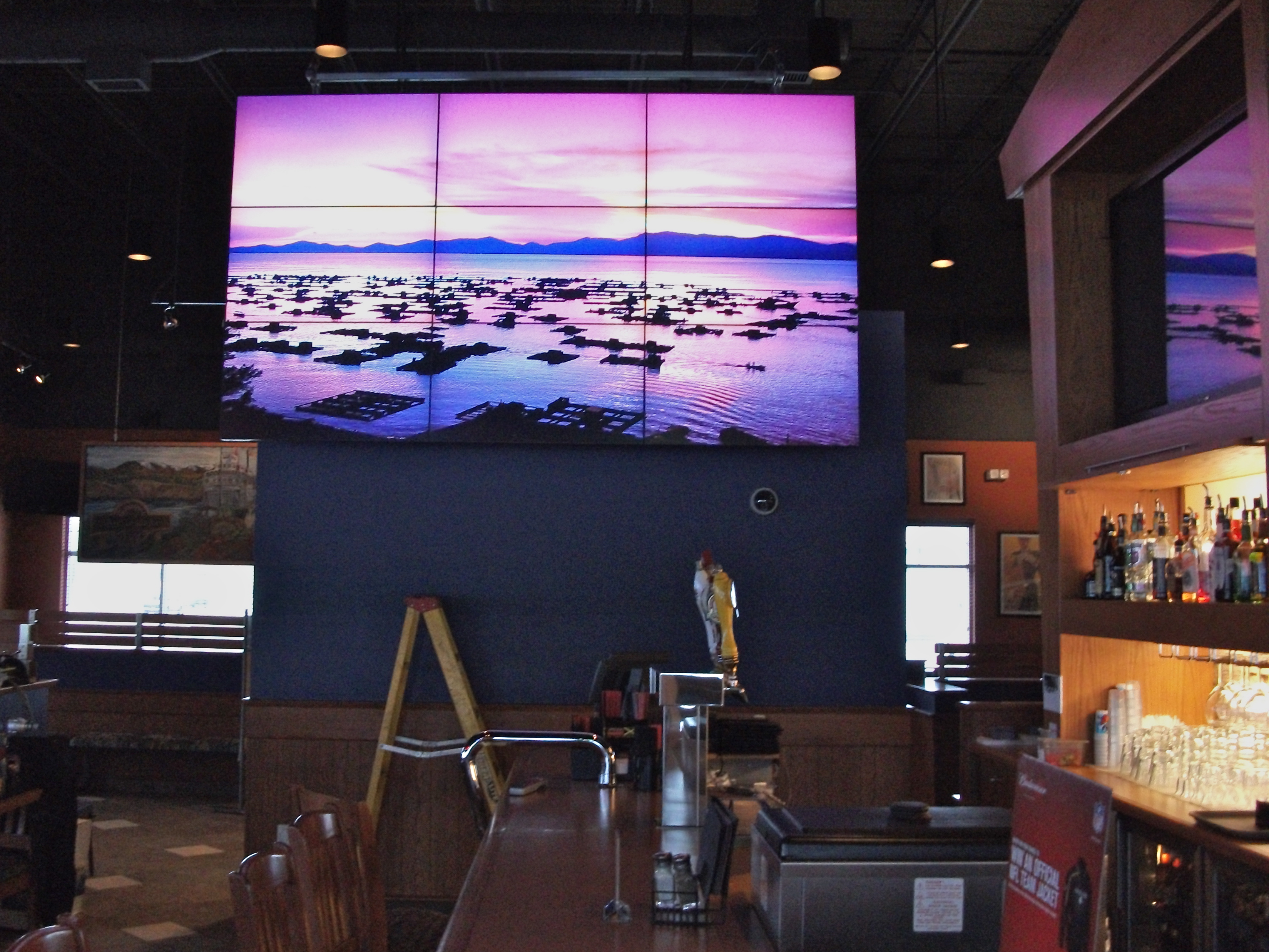 55 inch 3.5 mm video wall screen