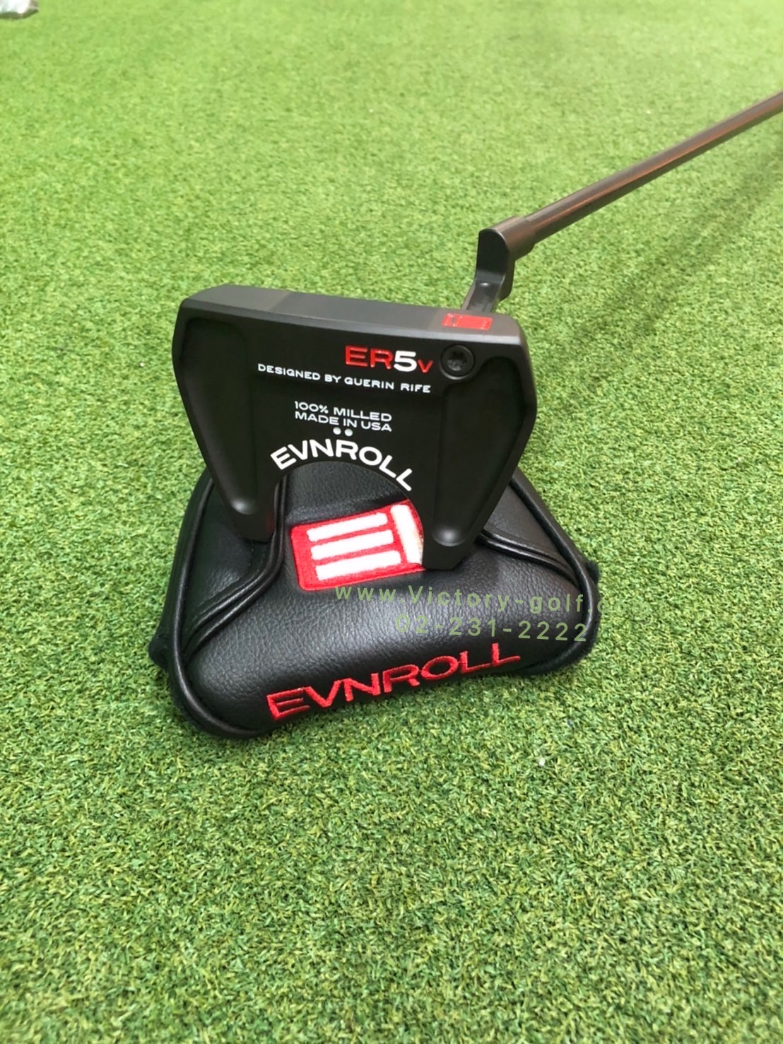 Putter EVNROLL ER5V Black 34” (Short Plumber Neck)