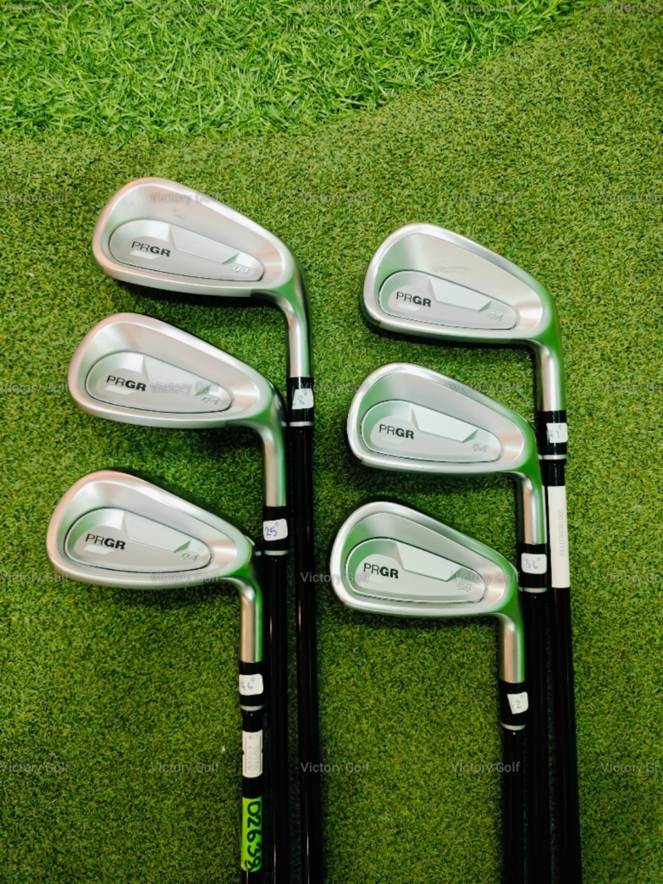 Iron set PRGR 04 Forged 6-9, Pw, Aw ( MCI/ S/ TQ: 3.0 ) 60g. 6 pcs. ปี2024