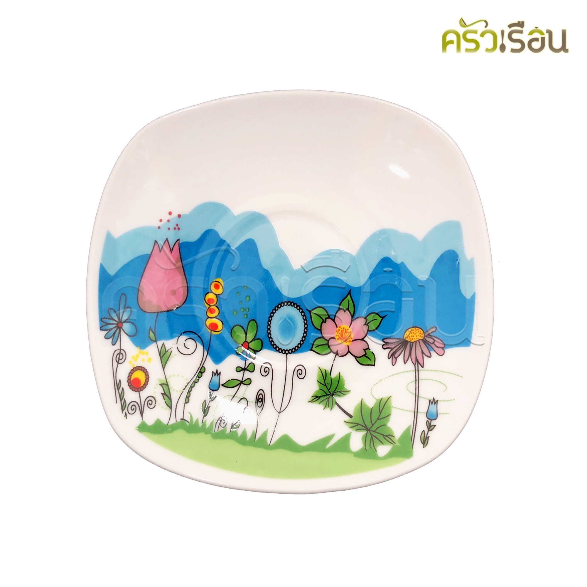 US Coffee Cup + Coaster, Hero model, 4 pieces, 2 cups. cups and saucers