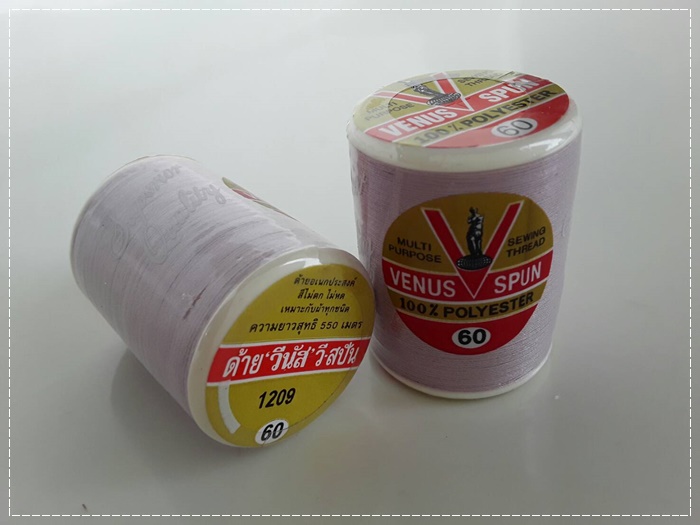 ด้ายวีนัสเบอร์ 1209 สีม่วงอ่อน