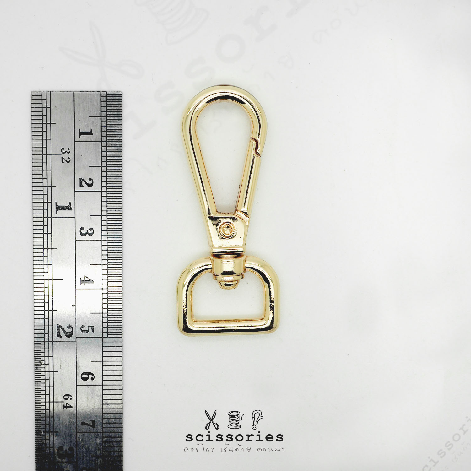 คอหมา1.4cm สีทอง 2 ตัว