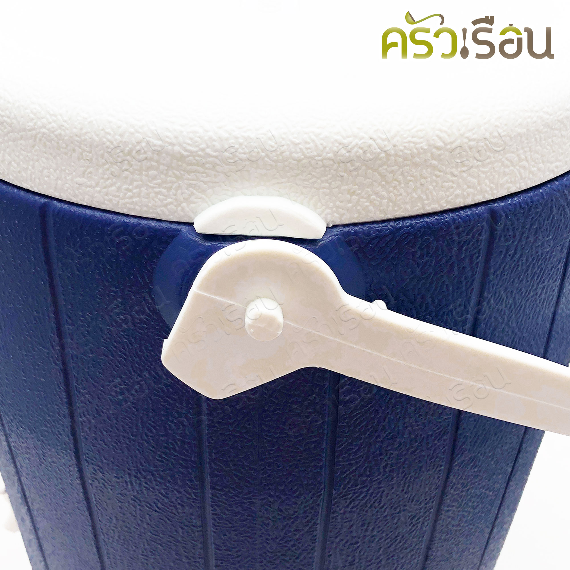 Reangwa Standard กระติก คูลเลอร์ กลม มีก๊อก สีน้ำเงิน 16 ลิตร 32 x 38.5 ซม. RW0334 กระติกน้ำแข็ง กระติกน้ำ กระติกมีก๊อก Hot and Cold Insulated Cooler Snow Bank