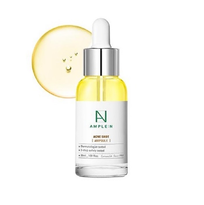 AMPLE:N Acne Shot Ampoule (30ml) เซรั่มสูตรลดสิว ช่วยลดอาการอักเสบ แอมเพิล เอ็นจากเกาหลี