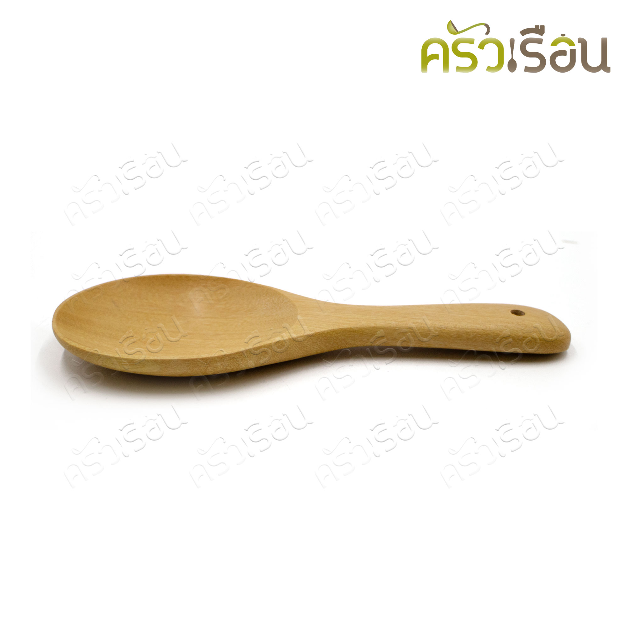 CPK wooden ladle, small flat handle, length 20 x width 7 cm.