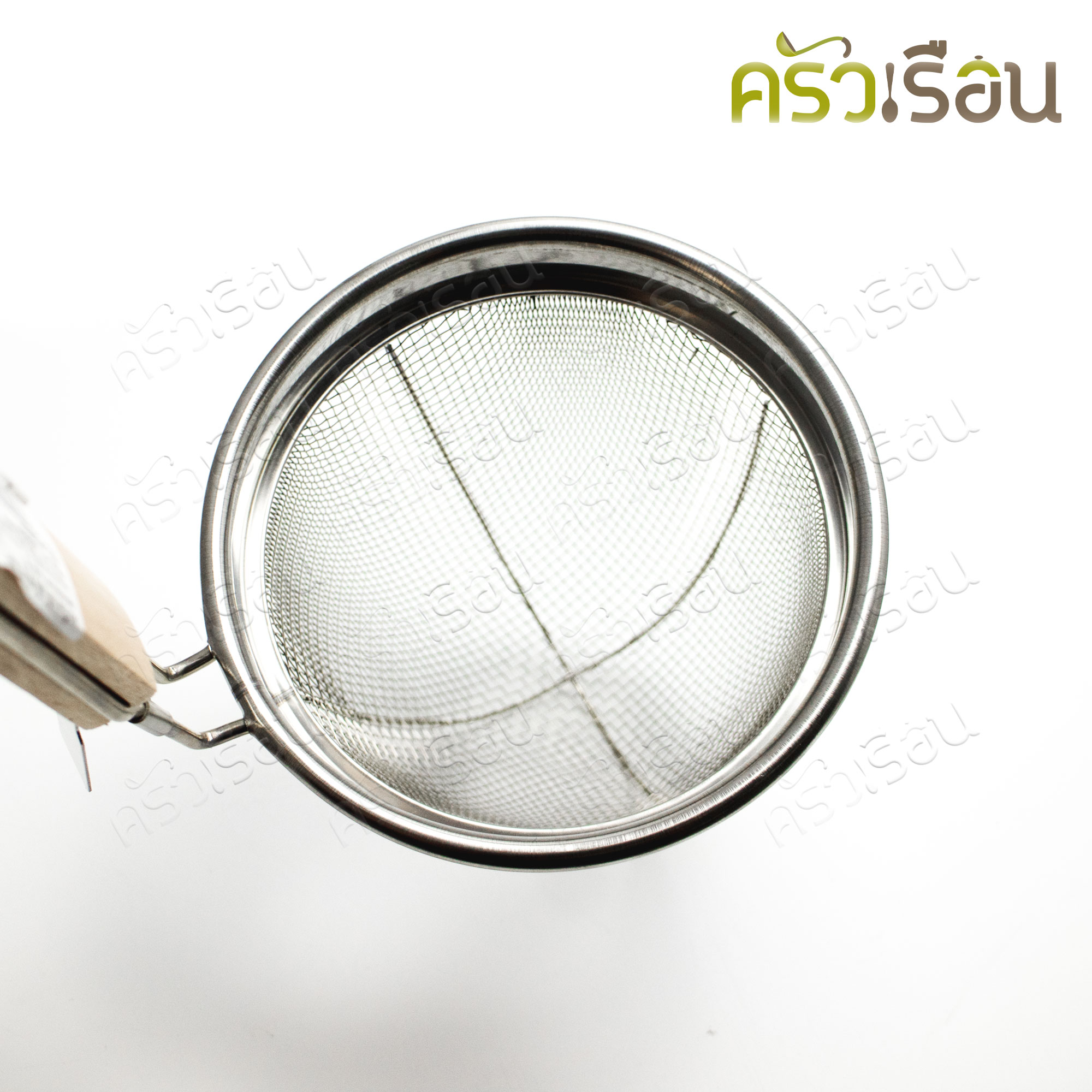 Dolphin ตะกร้อลวก ด้ามสั้น มือจับไม้ 5.5 นิ้ว ตราโลมา ตะกร้อลวกอาหาร