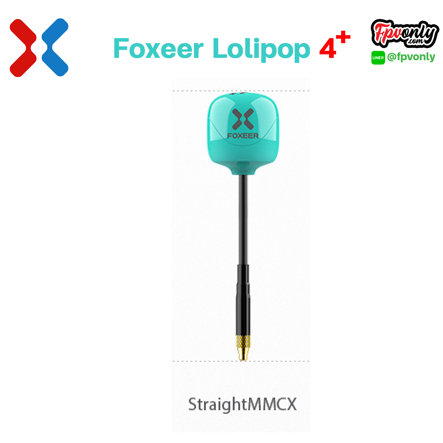 Foxeer Lollipop 4+ RHCP Plus High Quality 5.8G 2.6dBi FPV Omni LDS Antenna