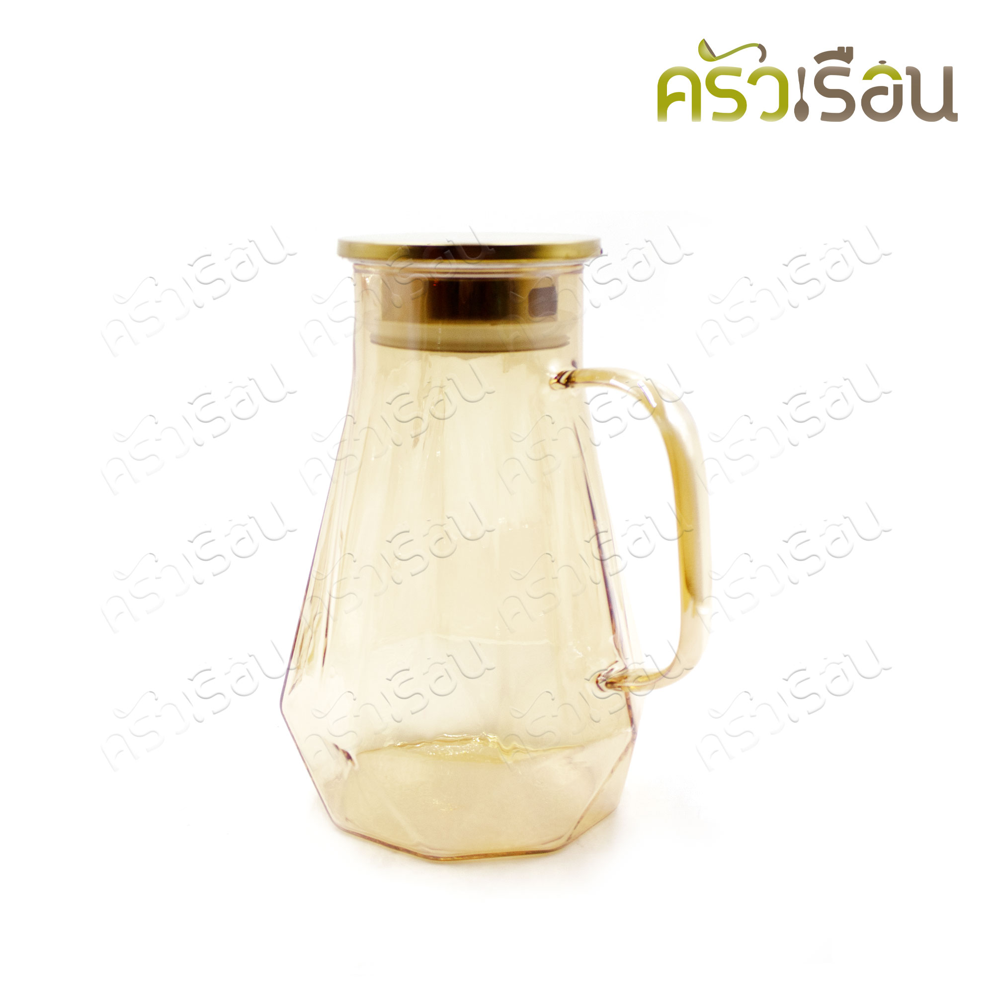 US [ 7-piece ] water pitcher with 6 cups, Honey GP-7H [1.4 L. pitcher with lid, 6 cups, 220 ml.]