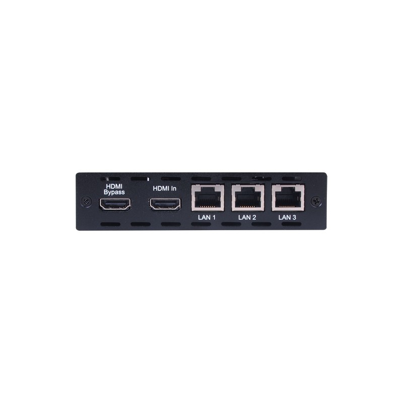 HDMI OVER CAT5E/6/7 TRANSMITTER WITH 24V POC AND 3 LAN SERVING