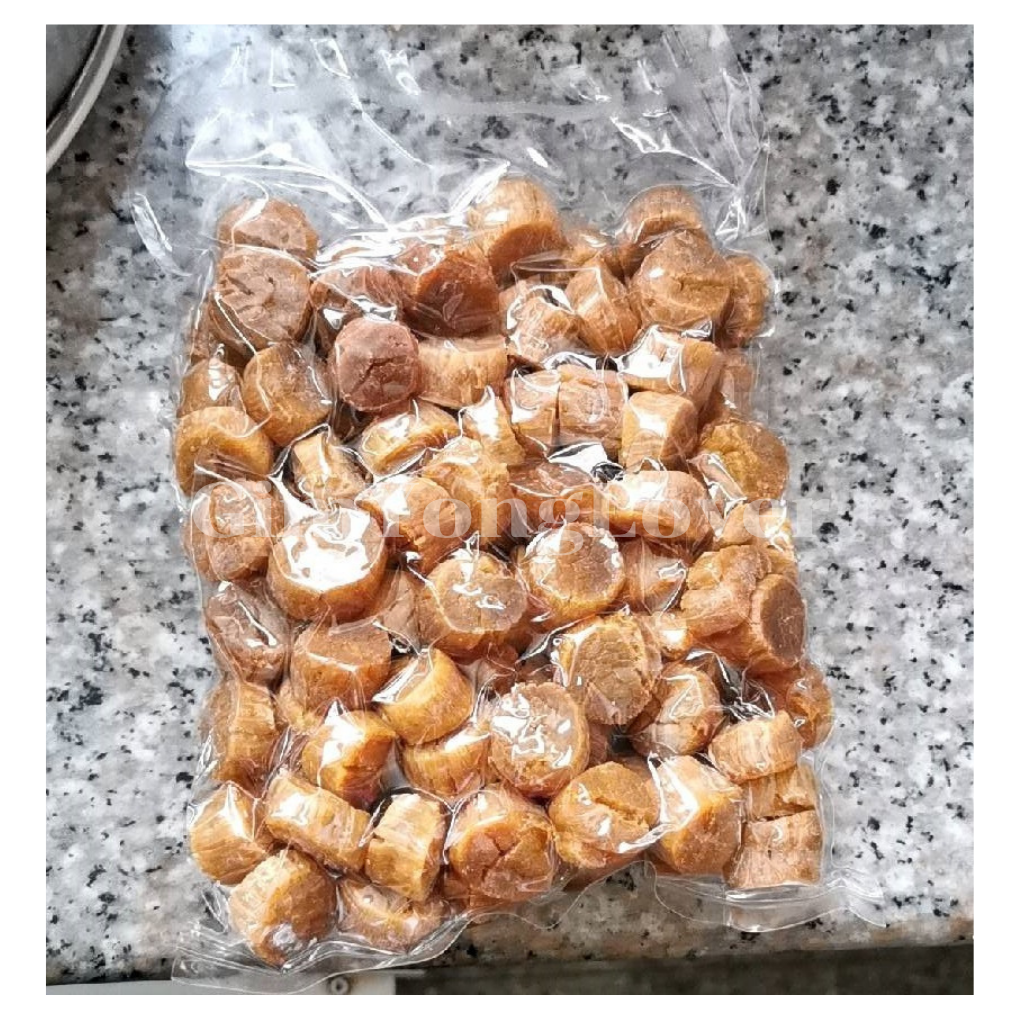 กังป๋วย หรือ หอยเชลล์อบแห้ง ของญี่ปุ่น เกรดA ไซต์เหรียญบาท แพ็คถุงละ 1 กิโล