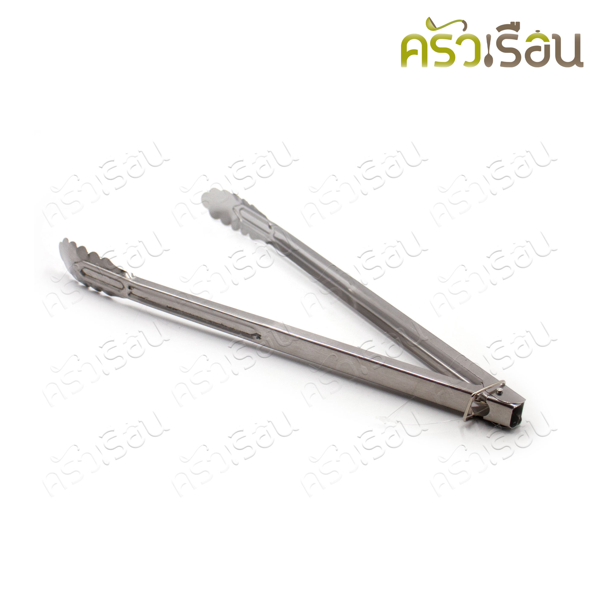 Double Arrow ที่คีบ คีบสปริงใหญ่ สเตนเลส ปลายใบไม้ 14.5 นิ้ว ที่คีบอาหาร