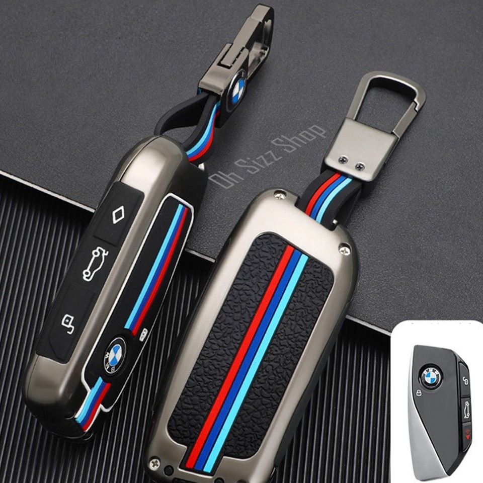 เคสรีโมทรถ BMW IX Series Full Package 2023 ปุ่มข้าง (Alloy Up Grade Luminescence 3D Silicone Push button Guard) Key Sets BMW 7 series ชุดกุญแจ 740 7 series 735Li ร x7 IX ใหม่ 2023 i7 XM high-end X1