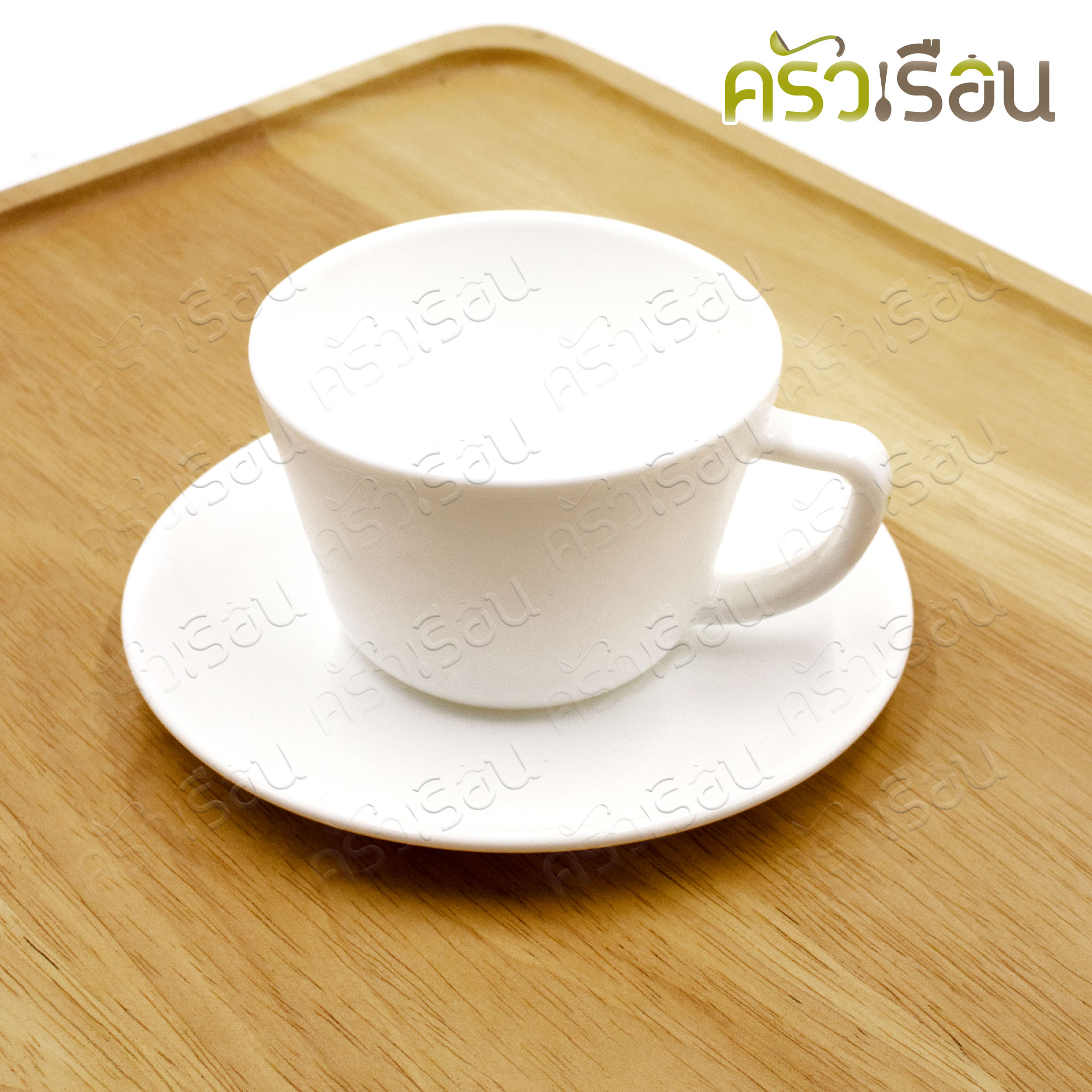 US ชุุดกาแฟ แก้วโอปอล พร้อมจานรอง PC-60 ขนาดแก้ว 170 ml. / 5.6 ออนซ์ Ø 8.5 x 5.8 cm.