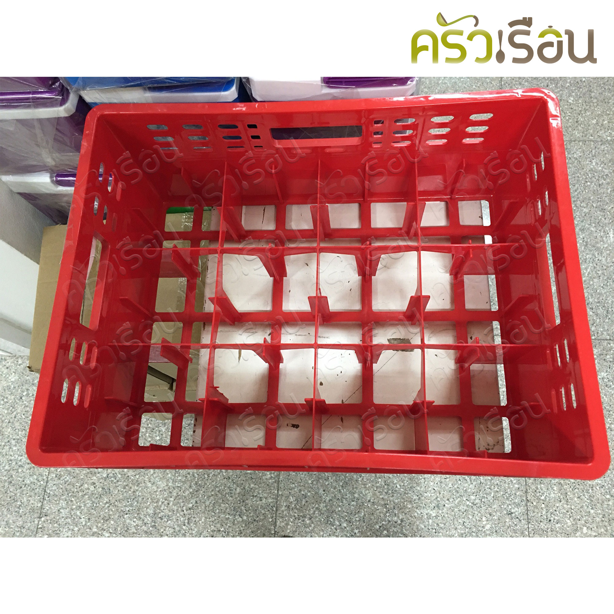 Sahachai ลังแก้วเบียร์ 12 ช่อง 37 x 48.5 x 19 ซม. No.503 ลังคว่ำแก้ว ที่เก็บแก้ว