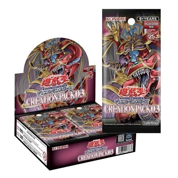 Konami Yu-Gi-Oh! Asia English - Creation Pack 03 (CR03-AE) แบบกล่อง (30 ซอง) 4988602176636 (การ์ดยูกิ)