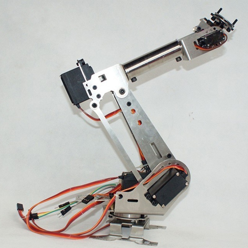 New Arrival DIY 6DOF Aluminum Robot Arm 6 Axis Rotating Mechanical Robot Arm Kit ( ไม่รวมเซอร์โว )