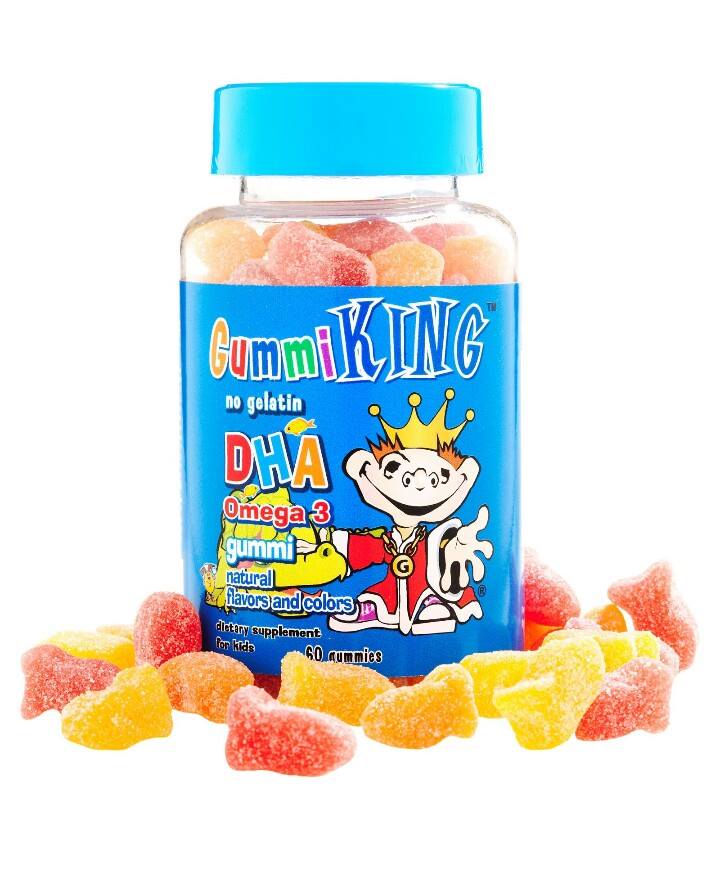 Gummi King, DHA Omega-3 Gummi for Kids, 60 Gummies