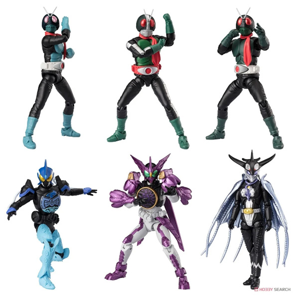 Bandai (ครบ Set 7 กล่อง) SHODO-XX (Double Cross) Kamen Rider 10 4570117919039 (Figure)