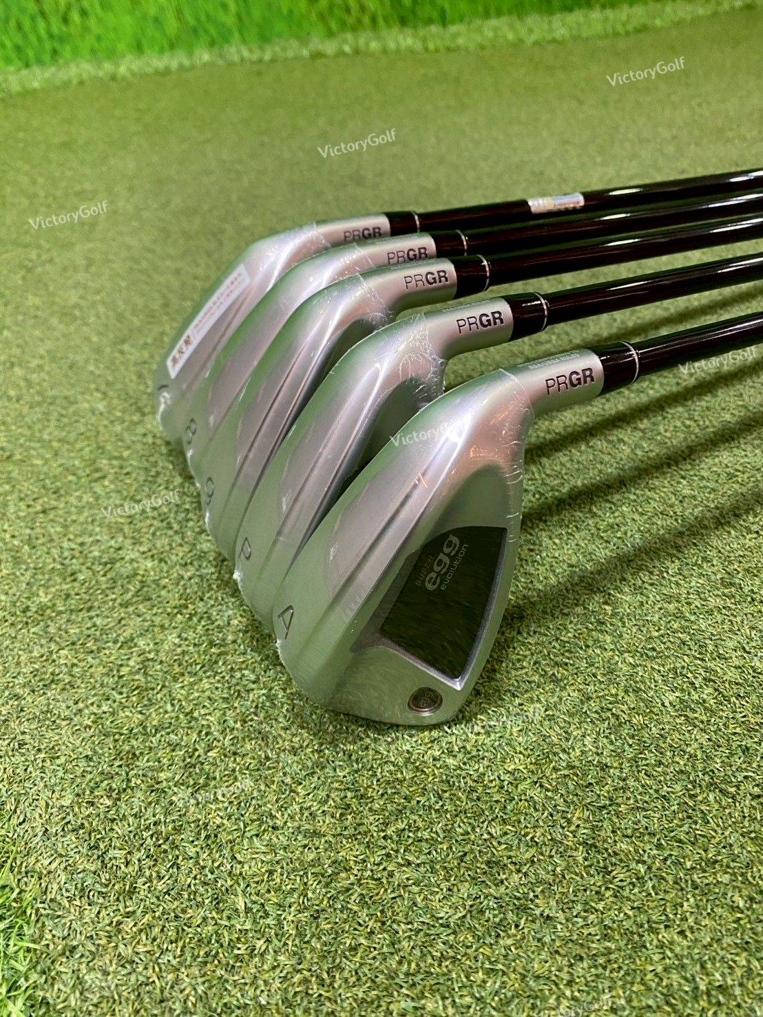 Iron set PRGR Super Egg Evolution 7-9, Pw, Aw ( 5 pcs. ) ( M-35 ) New Model 2024 หน้าเด้งเกินกฏ !