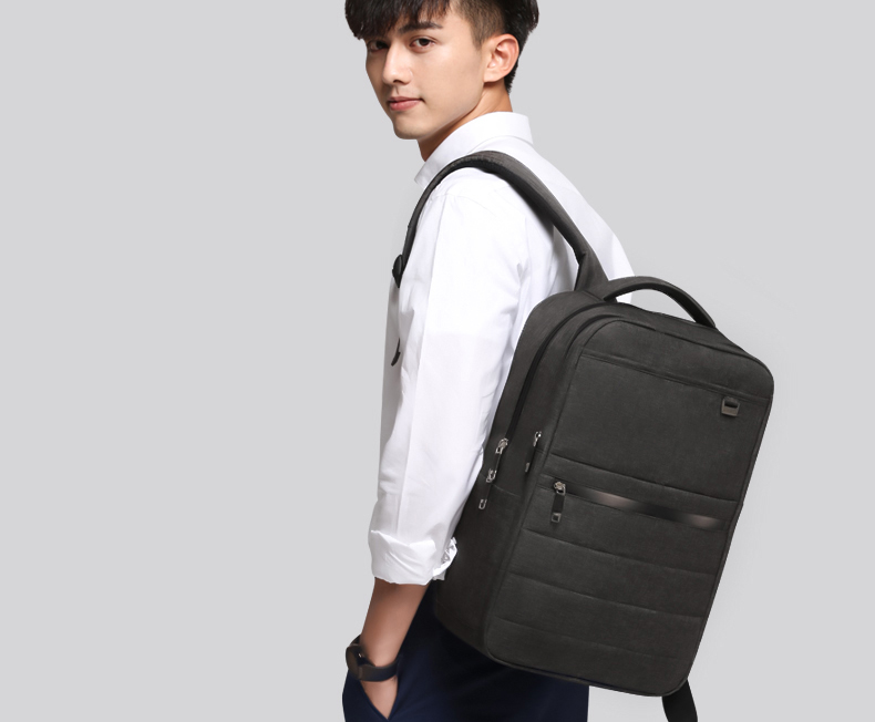กระเป๋า Hi-End จาก AspenSport กระเป๋าเป้สะพายหลัง โน๊ตบุ๊ค รุ่น AS-B68 ใส่ laptop 13-16 นิ้ว สีดำ
