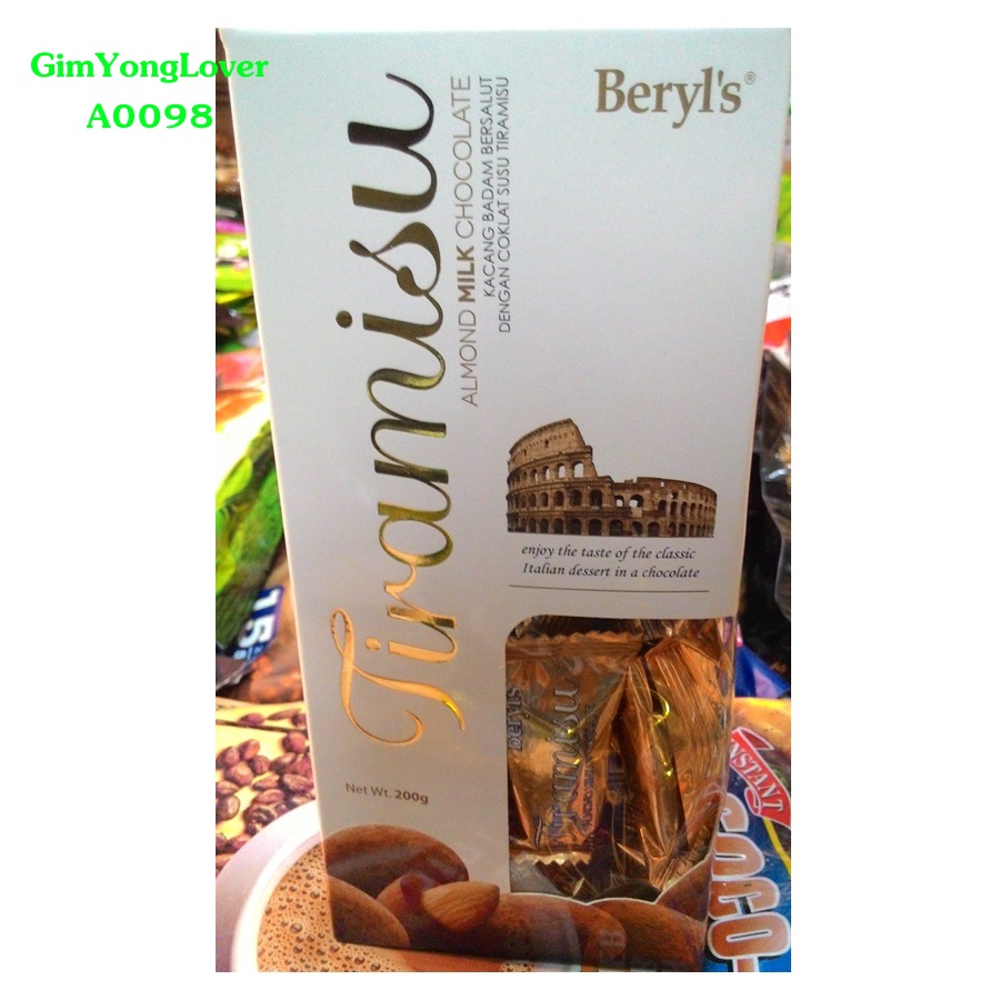 เบริล ช็อคโกแลตนมทีรามิสุ ไส้อัลมอนด์ (Beryl's Tiramisu Almond Milk Chocolate)