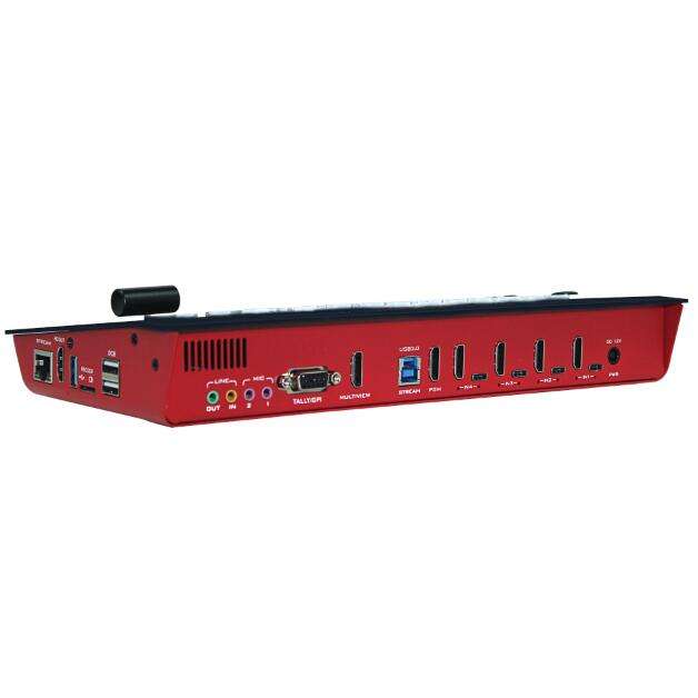 DeviceWell HDS7308: เครื่องผสมสัญญาณวิดีโอ 8 ช่อง (4x HDMI + 4x Type-C) พร้อม T-Bar, USB3.0 Streaming และบันทึกในตัว สำหรับ Live Production