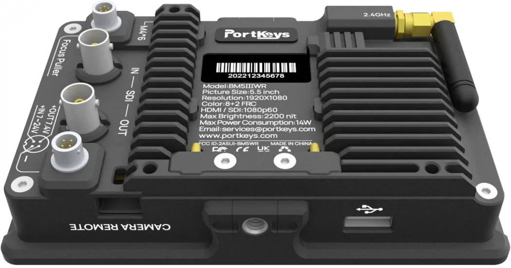 Portkeys BM5III WR: จอภาพ Field Monitor ขนาด 5.5 นิ้ว ระดับมืออาชีพ พร้อมการควบคุมกล้องไร้สายและการแสดงผล 3D LUT