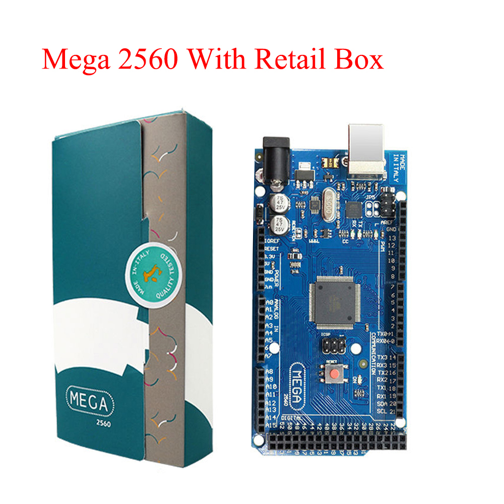 Mega 2560 R3 Mega2560 REV3 (ATmega2560-16AU CH340G) Board ON USB Cable compatible for arduino [ไม่รวมสาย USB]
