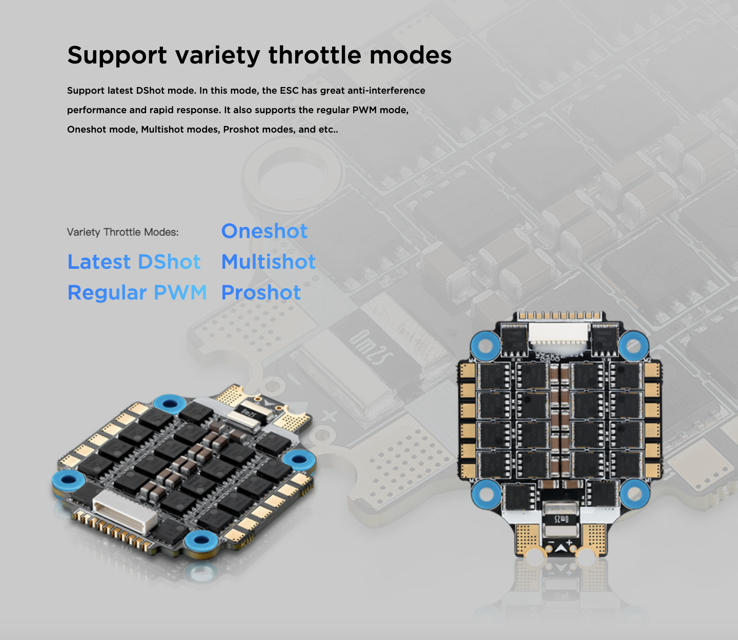 [ESC 30x30] 2024 Hobbywing XRotor FPV ESC 4in1 65A Proshot 128MHz 30x30 ESC อุปกรณ์โดรน Drone