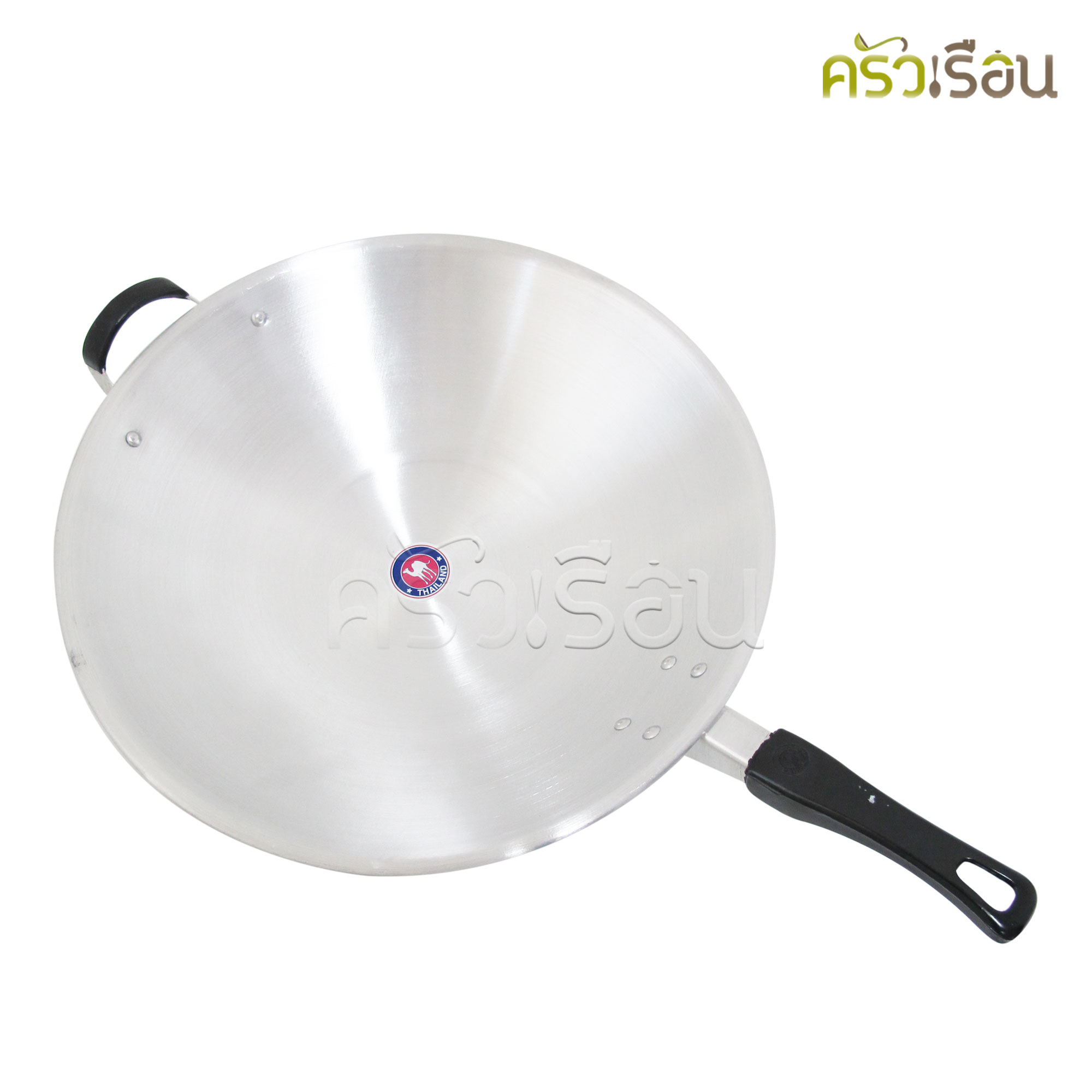 อูฐ กระทะด้าม อลูมิเนียม แบบบาง ม้วนขอบ 33 ซม.