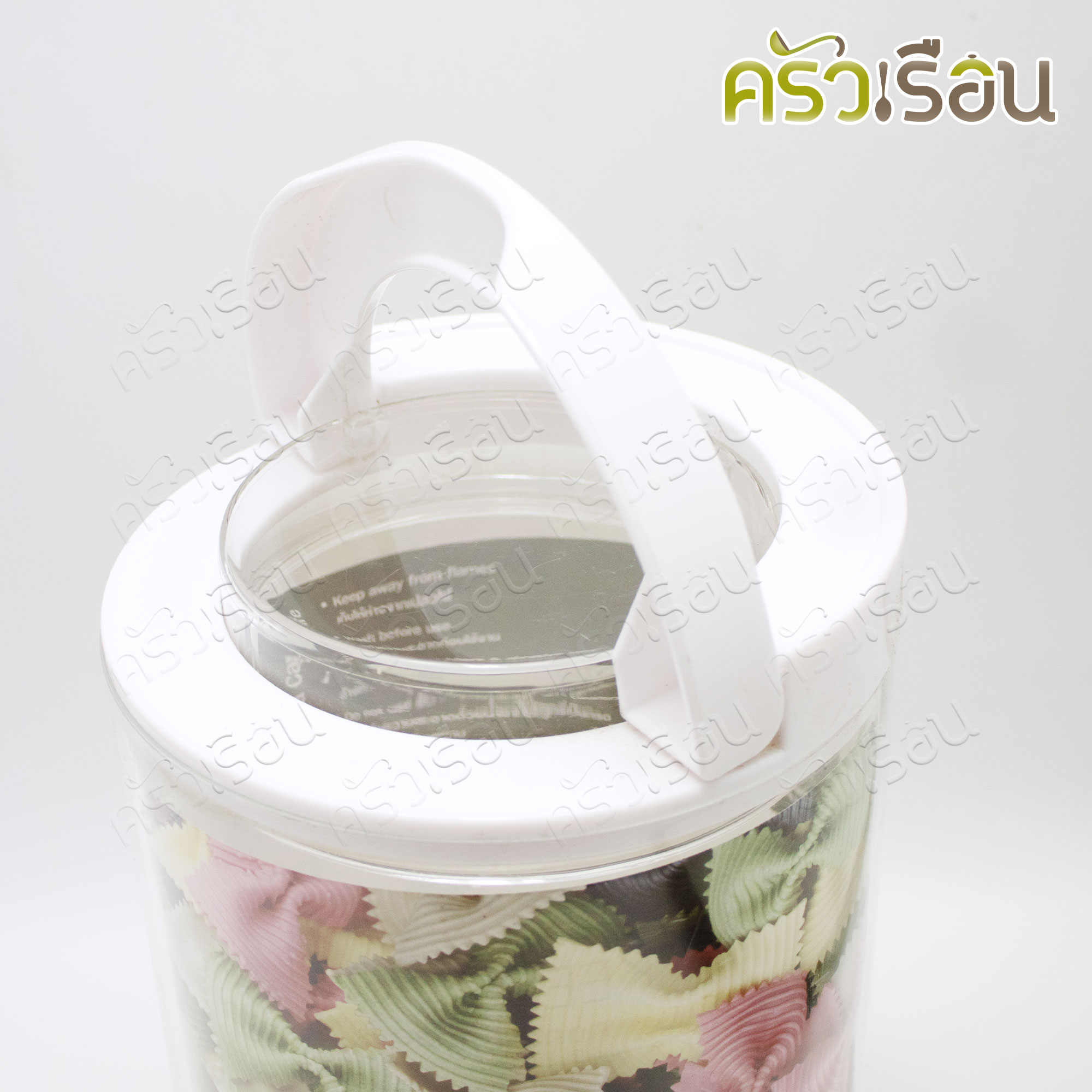 JCJ ขวดโหล Click Clack พลาสติก ฝาขาว ตัวใส โหลกาแฟ
