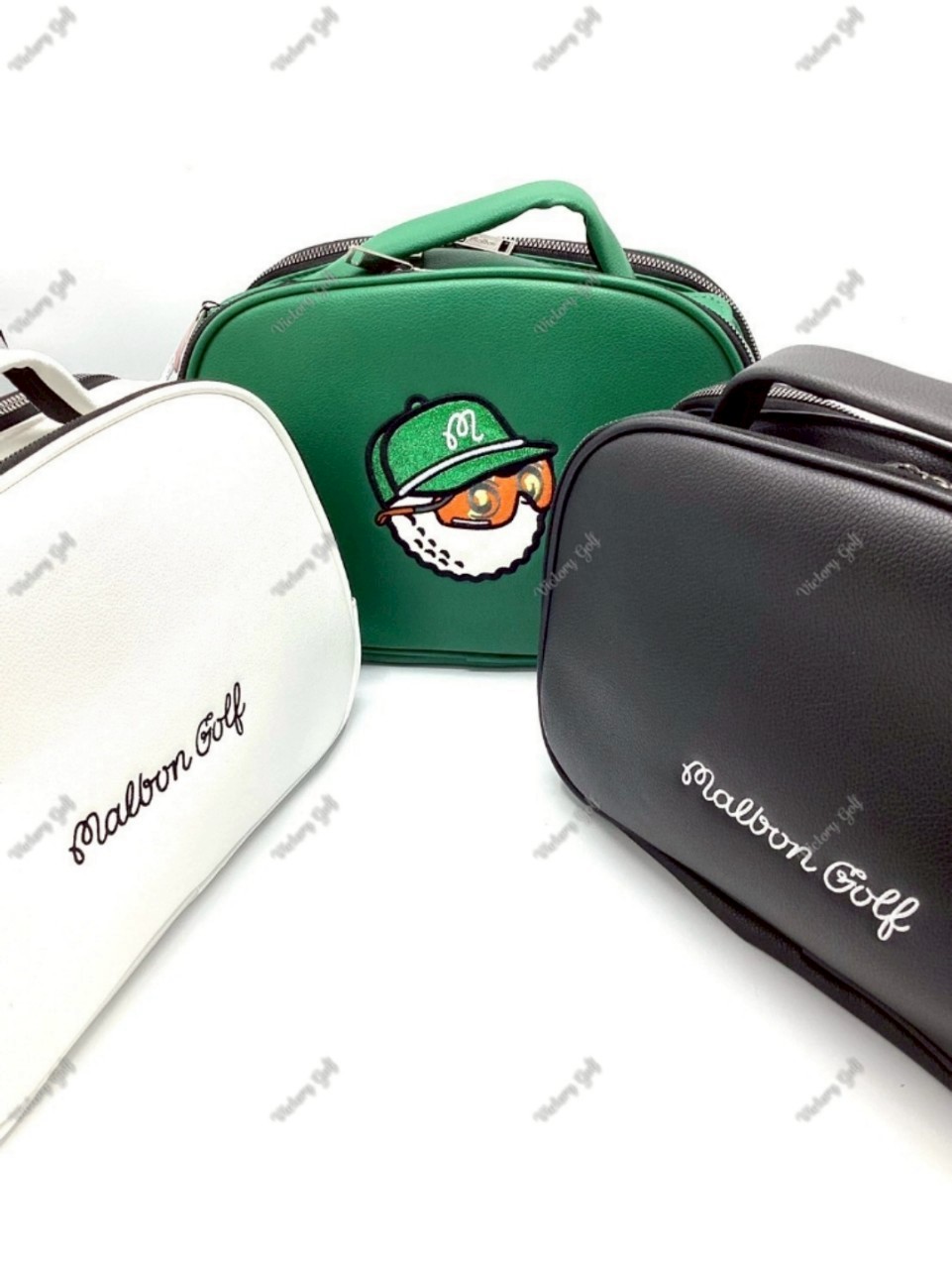 Pouch bag Malbon (+Strap) PU material Black Color