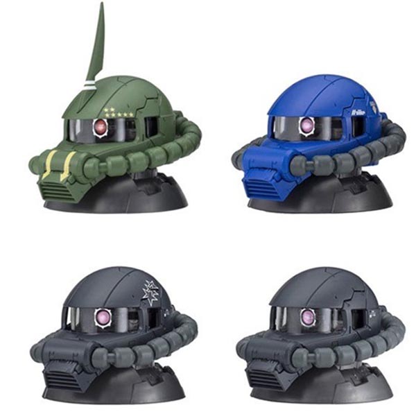 (ยกเซ็ต 4 หัว) Gundam Exceed Model Zaku Head Set 4 BANDAI 4549660268994