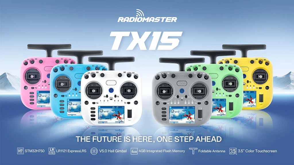 Radiomaster TX15 ELRS 2.4/900MHz รีโมทวิทยุ FPV Drone จอสัมผัส 3.5” Hall Sensor Gimbal วิทยุบังคับ