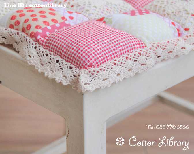 เบาะรองนั่งเก้าอี้ แบบมีเชือกผูก 40 cm.