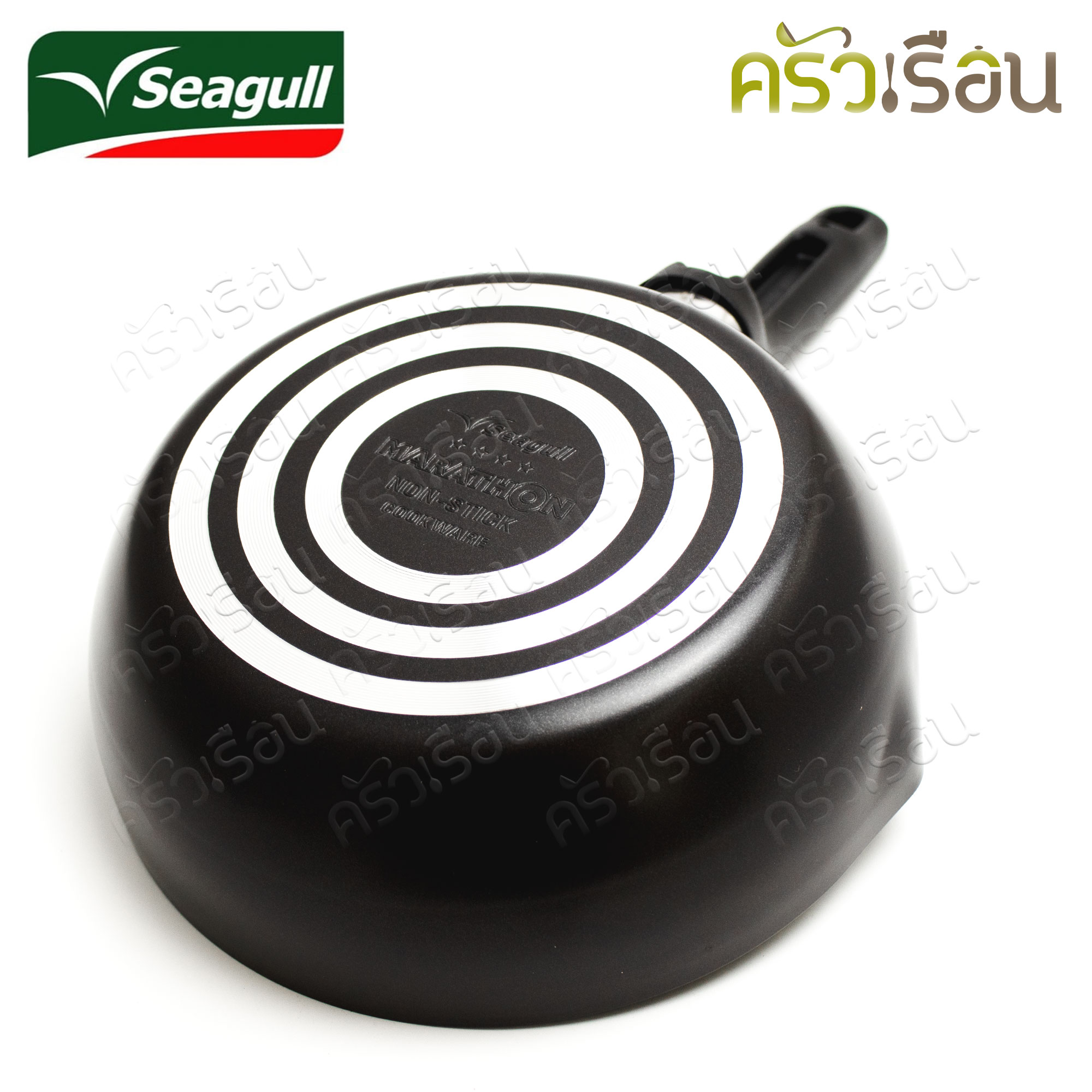 Seagull กระทะ ทรงลึก มาราธอน Marathon 20 ซม. (21.2 x 7 ซม.) 100356620 กระทะเทฟล่อน กระทะนอนสติ๊ก กระทะซีกัล