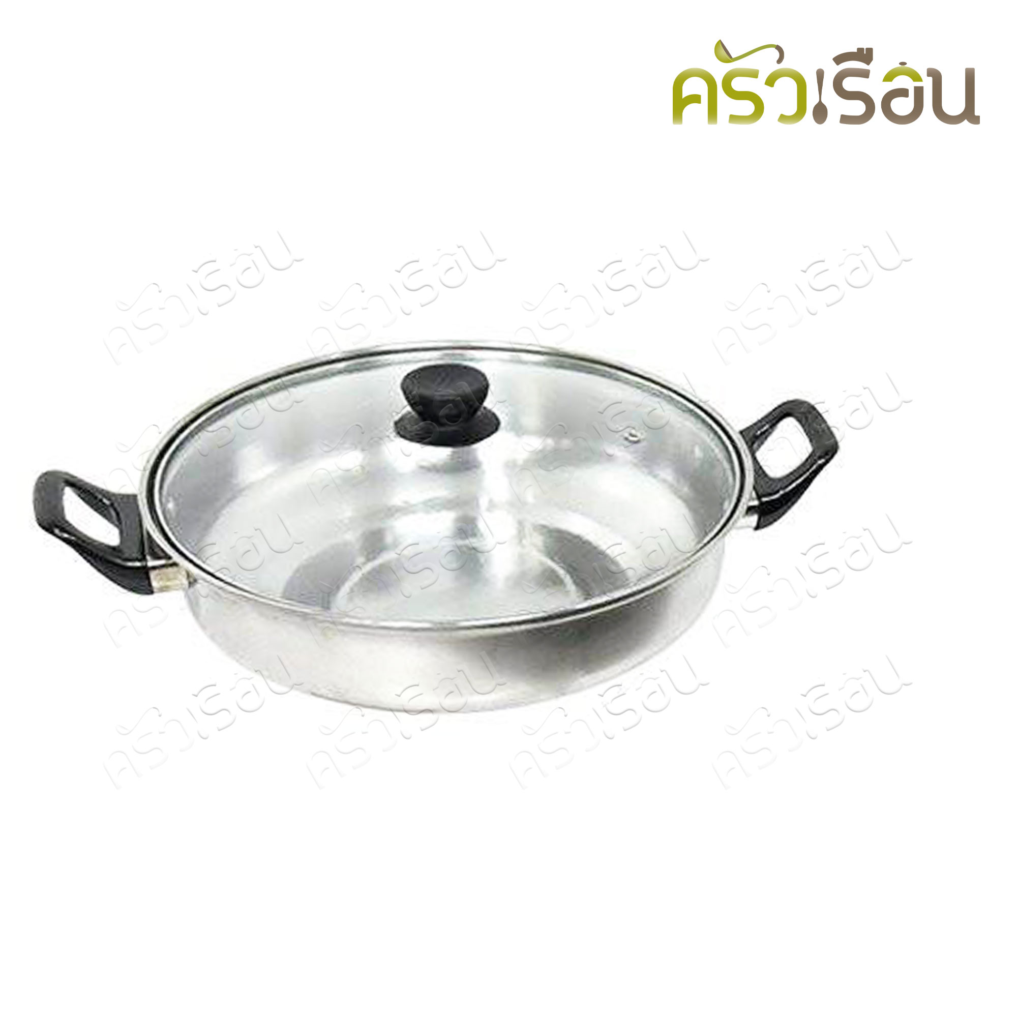 SMARTHOME Induction cooker + Stainless Steel Sukiyaki Pot, Model IN-1300, Size 28 x 35 x 6.5 cm.