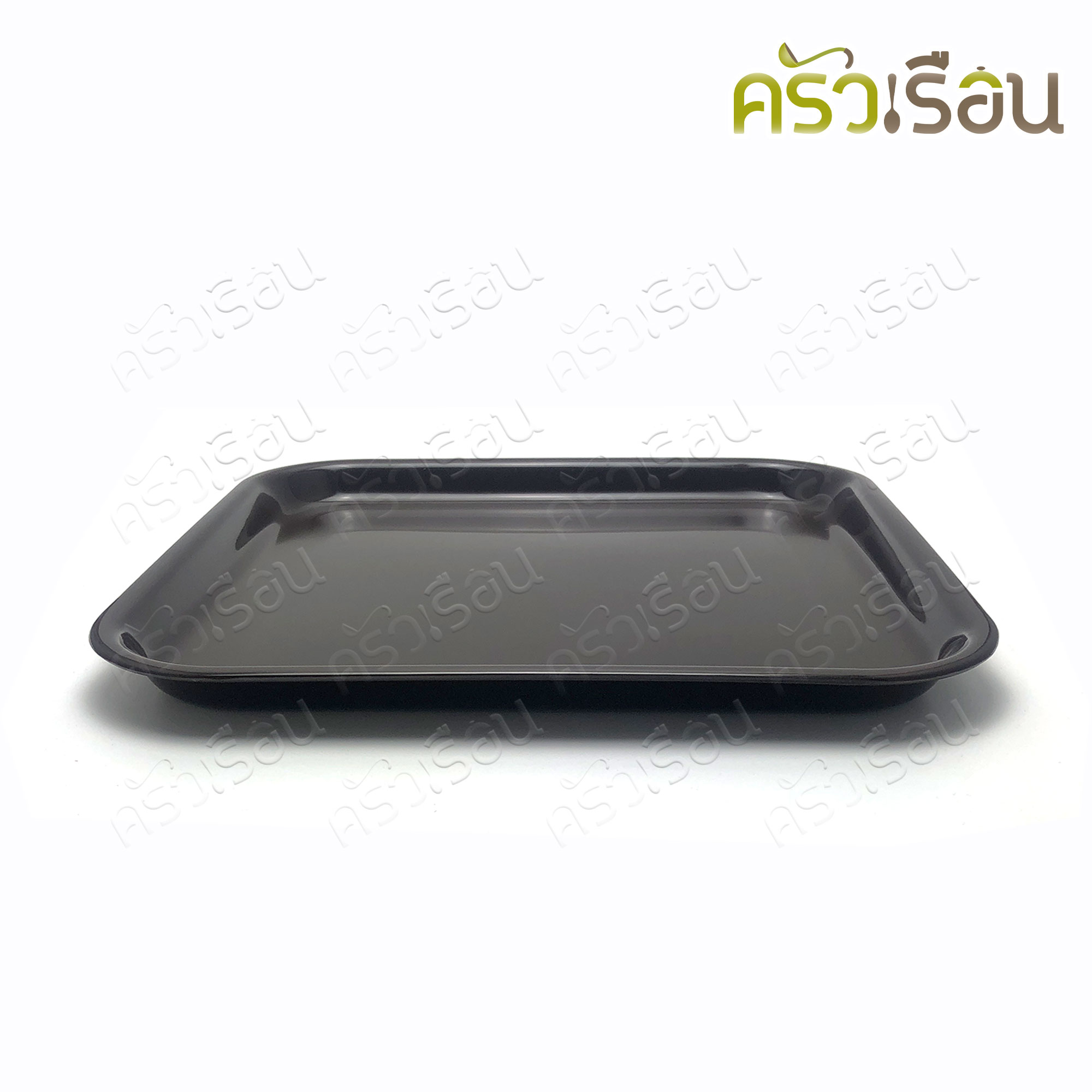 Reangwa Standard [ราคาต่อใบ] ถาดเหลี่ยม จัตุรัส พลาสติก 33 x 33 x 2.5 ซม. RW0484