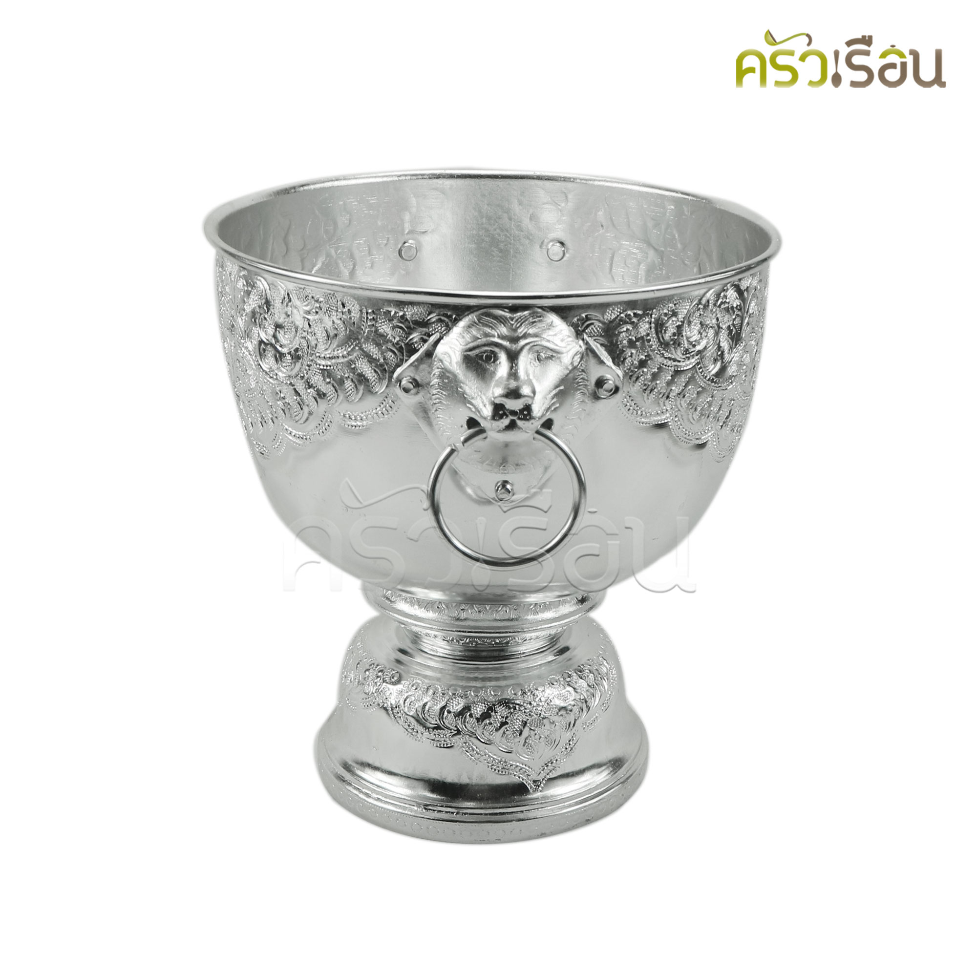 แมวน้ำ ราคาต่อใบ ขันน้ำหัวสิงห์ 30 ซม. อลูมิเนียม ตราแมวน้ำ ราคาตามขนาดที่เลือก ขันหัวสิงห์ ขัน ขันน้ำมนต์ ตักบาตร