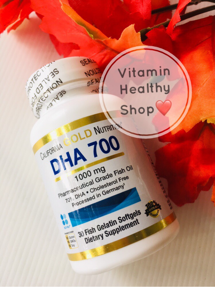 California Gold Nutrition, DHA 700 Fish Oil, Pharmaceutical Grade, 1000 mg, 30 Fish Gelatin Softgels
