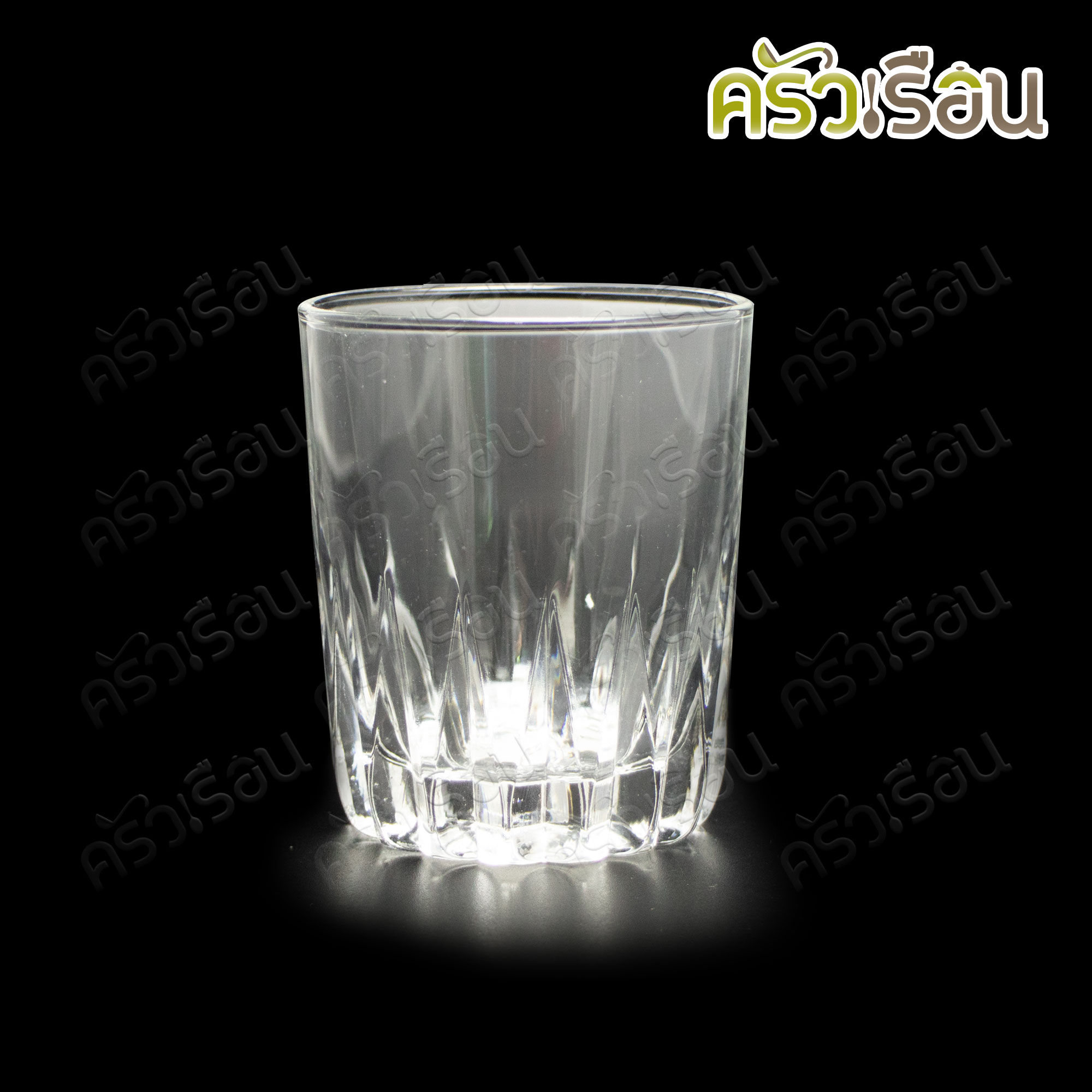 UNION GLASS แก้วน้ำ ล็อค ลายเข็ม 278 ml. (9.5 oz.) #385 TUMBLERS TD 78.80 x BD 62 x H 94 mm.