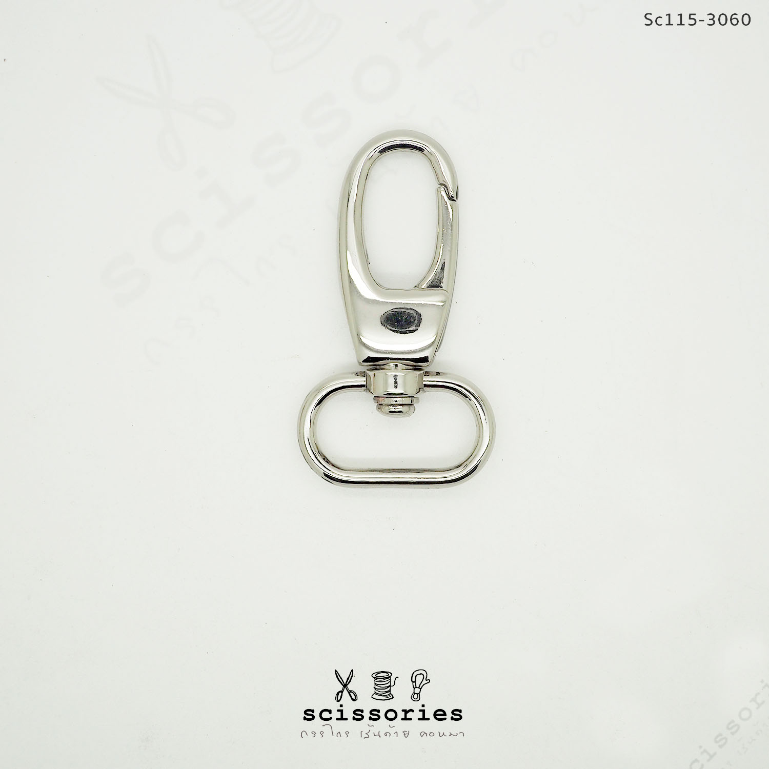 คอหมา 1 in สีเงิน /2 ตัว เกรด A