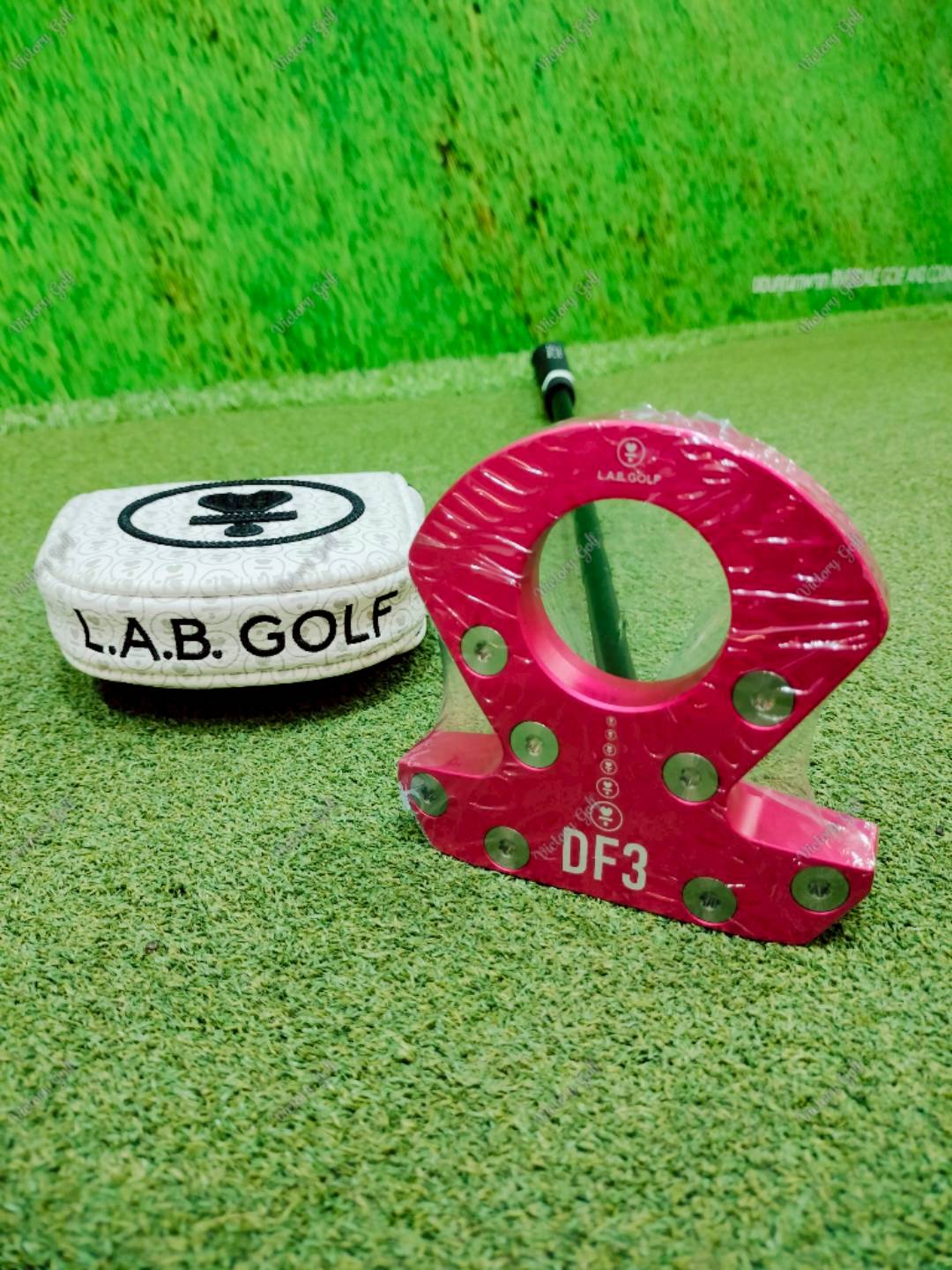 Putter L.A.B. GOLF DF3 Pink Lie 69° Length 33" ( Matte Black Premium Steel ) / ( Grip Press Pistol 2.0 )