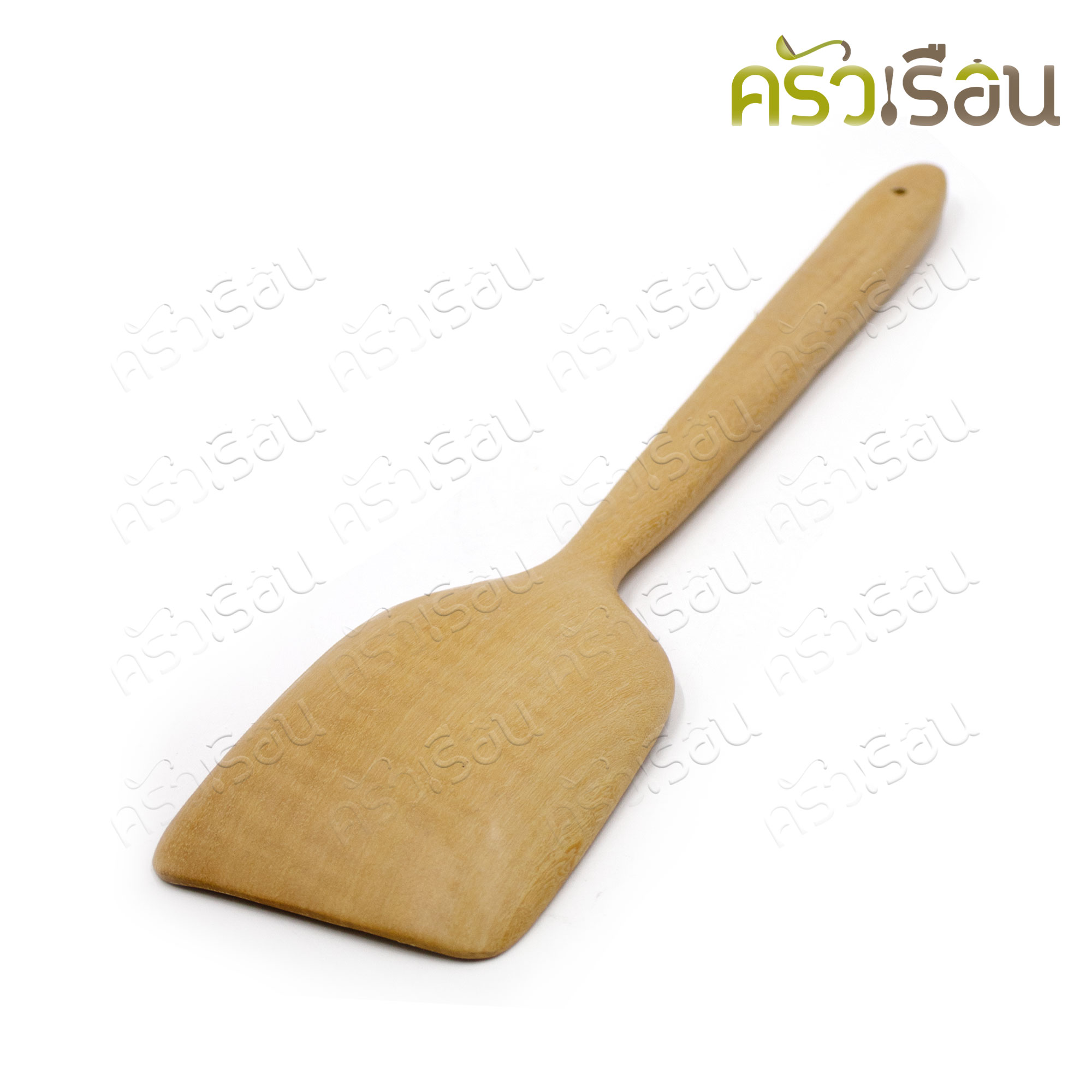 CPK, large solid wooden turner, length 38 x width 8.5 cm.