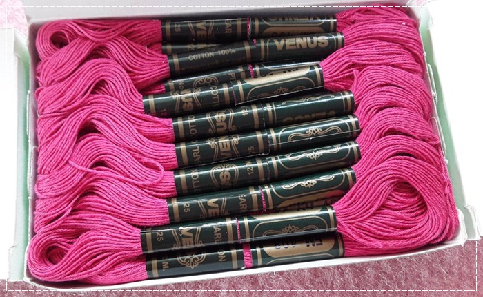 ด้ายมุกมันวีนัส สีชมพูบานเย็น