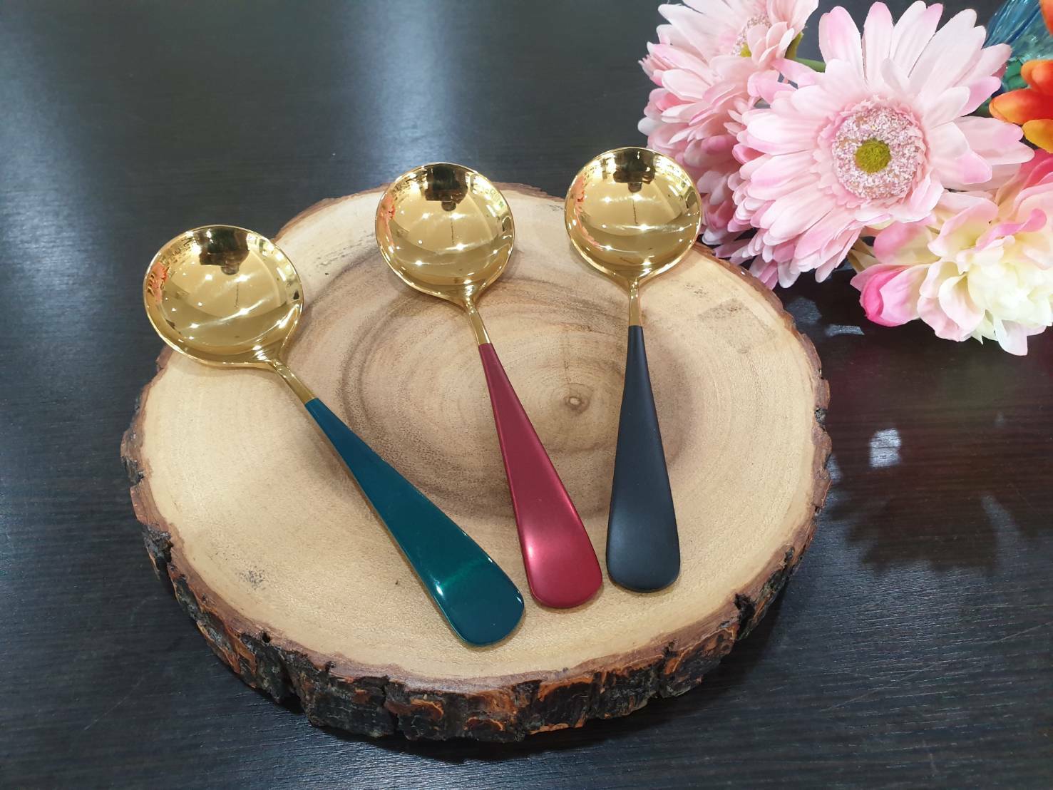 Phoenix ช้อนซุป เกาหลี สเตนเลส 304 ราคาต่ออัน สไตล์เกาหลี ช้อนซุป ช้อนเกาหลี ช้อน