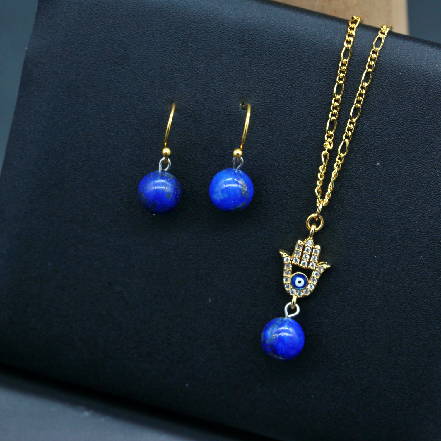 ชุดเครื่องประดับหินแท้ "The Light" Lapis Lazuli Jewelry Set (ดึงดูดโชคลาภ)
