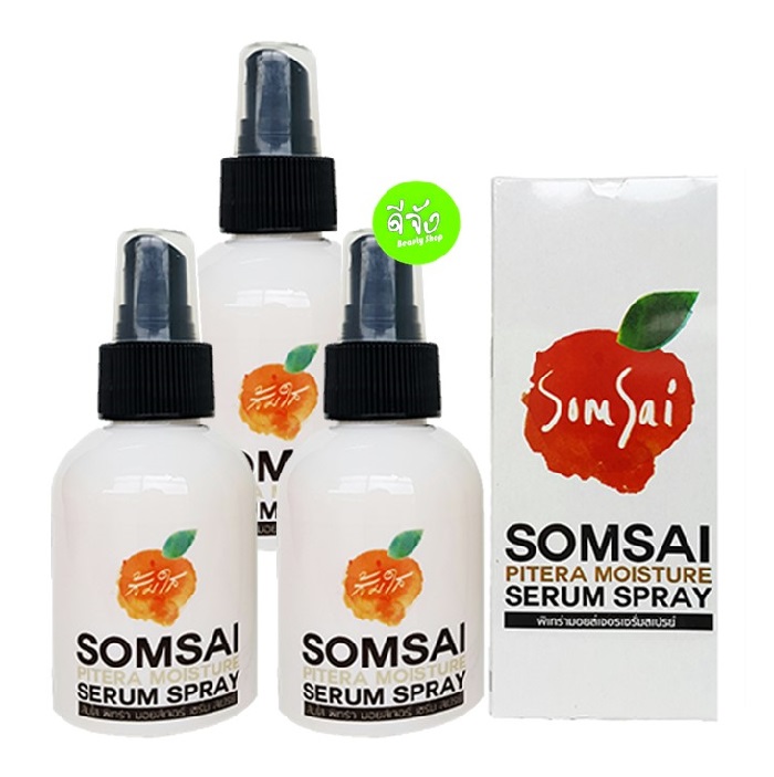 ส้มใส พิเทร่า มอยส์เจอร์ สเปรย์ Somsai Pitera Moisture Spray ขนาด 100 ml x 3