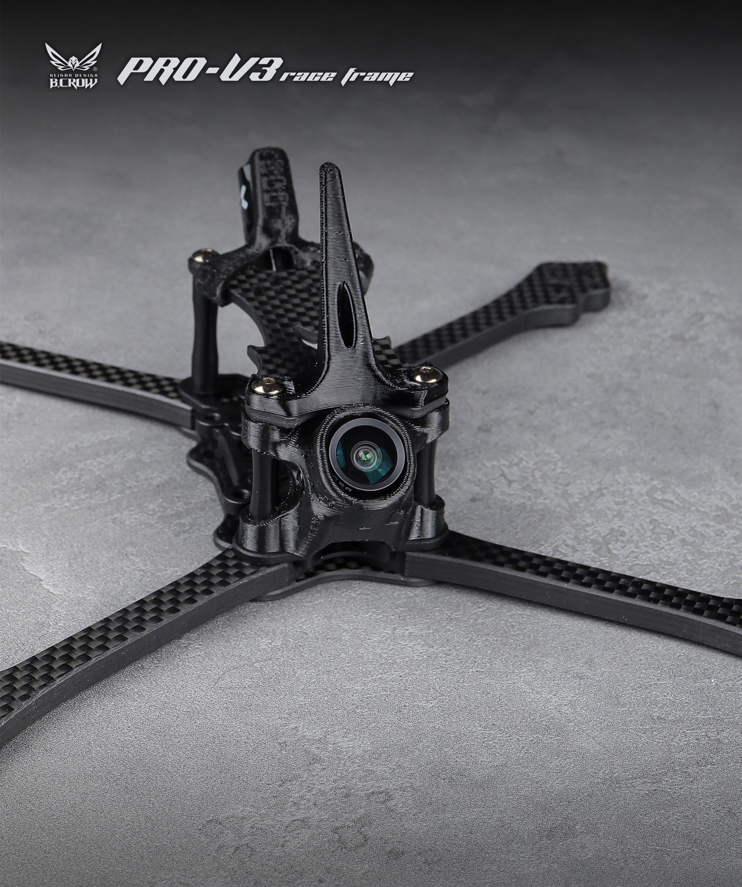 [22] BCROW Pro V2 & V3 T700 Carbon Fiber 5inch FPV Frame with 20mm FC Hole for RC Drone FPV Racing frame โดรน Drone