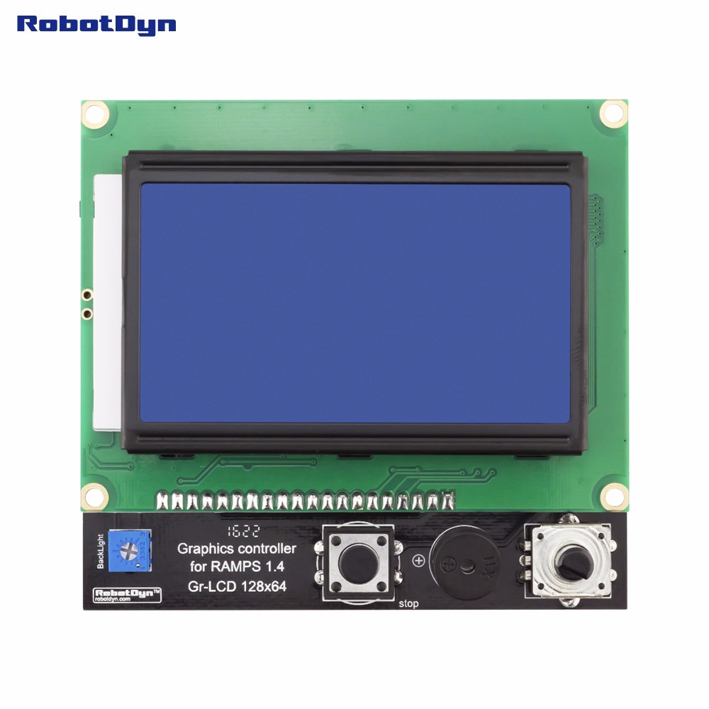 3D printer display Smart Controller RAMPS 1.4, Graphic LCD 128x64, SD and MicroSD-card reader